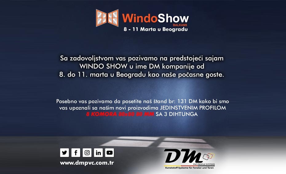 WindoShow 2023 - Uluslararas Pencere, Kap, Cam ve Ekipman Fuar